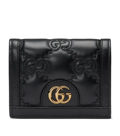 gucci plain leather wallet|Gucci leather bifold wallet.